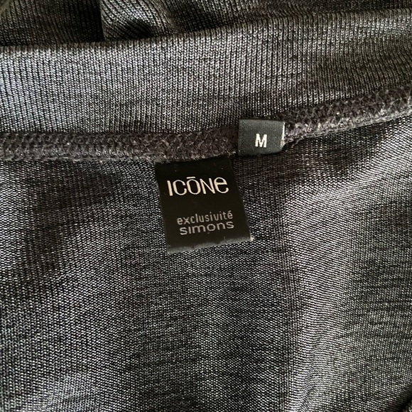 Icone grey/gray loose fitting sweater with sheen - Picture 4 of 4